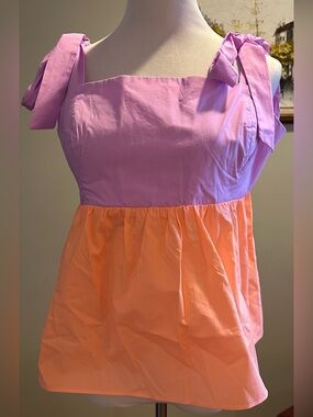 Lilly Pulitzer Anlee Cotton Top Purple Iris PB Bellini NWT 16